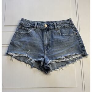 Garage Denim Shorts Women's Size 3 Blue Festival Cutoff Distressed High Rise